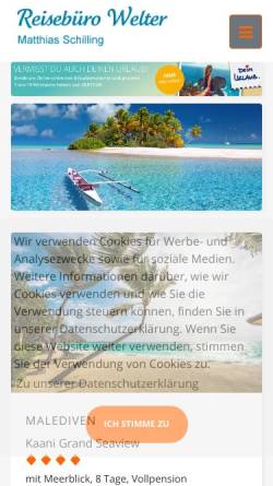 Vorschau der mobilen Webseite www.staaken-travel.de, Reisebüro Staaken-Center