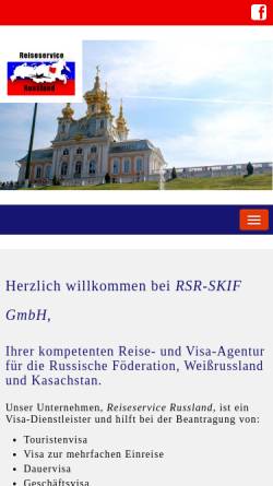 Vorschau der mobilen Webseite ru-visa.de, Reiseservice Russland, Wjatscheslaw Popow