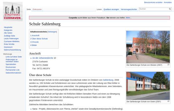 Vorschau von cuxpedia.de, Grundschule Sahlenburg