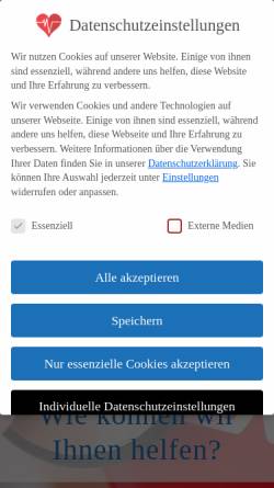 Vorschau der mobilen Webseite www.praxis-wuelfel.de, Scholber und Fröhlich, Internistische Gemeinschaftspraxis
