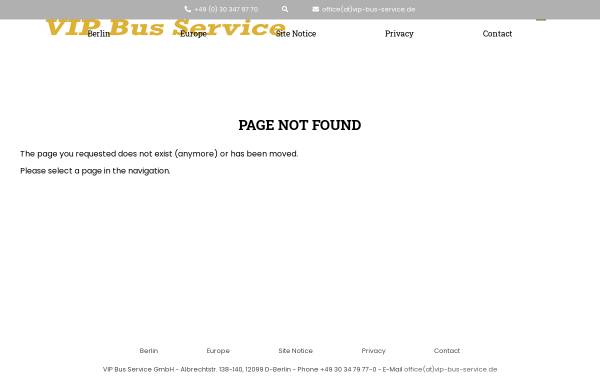 Vip Bus Service, Omnibusbetrieb GmbH