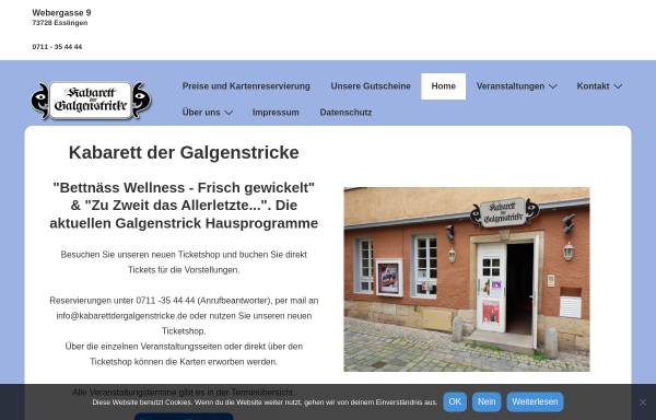 Vorschau von www.kabarettdergalgenstricke.de, Kabarett der Galgenstricke