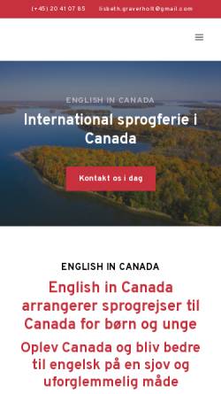 Vorschau der mobilen Webseite www.english-in-canada.com, English-in-Canada.com