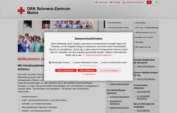 Vorschau von www.drk-schmerz-zentrum.de, DRK Schmerz-Zentrum Mainz