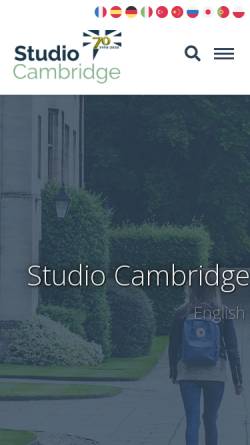 Vorschau der mobilen Webseite www.studiocambridge.co.uk, Studio Cambridge
