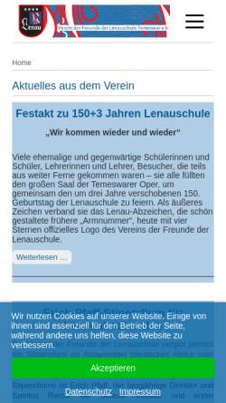Vorschau der mobilen Webseite www.lenauschule.net, Lenaufreunde