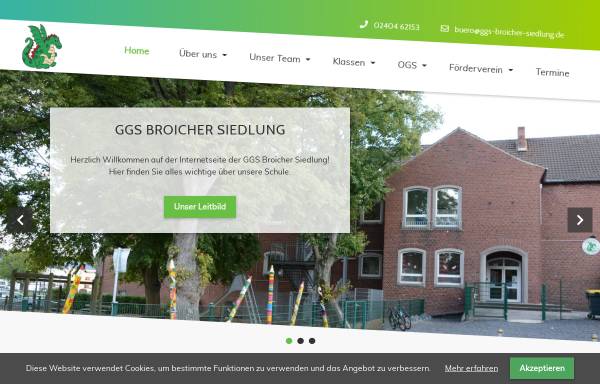 Vorschau von www.grundschule-broicher-siedlung.de, Gemeinschaftsgrundschule Broicher Siedlung