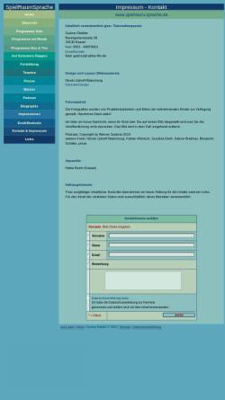 Vorschau der mobilen Webseite www.spielraum-sprache.de, Rathke, Gudrun - Spielraum Sprache