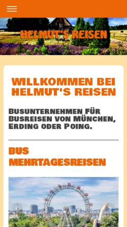 Vorschau der mobilen Webseite www.busreisen-reiseservice.de, Helmut's Reisen