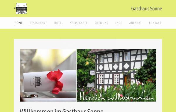 Vorschau von www.sonne-voerstetten.de, Gasthaus Sonne Vörstetten