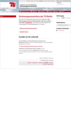 Vorschau der mobilen Webseite www.tu-berlin.de, Vorlesungsverzeichnis