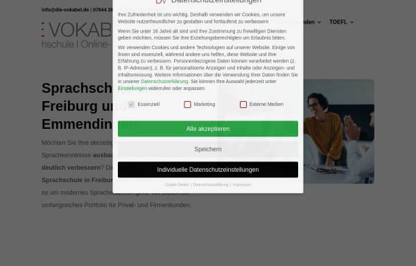 Vorschau von www.die-vokabel.de, Sprachkurse in Emmendingen für alle zwischen Freiburg, Waldkirch, Wyhl und Herbolzheim
