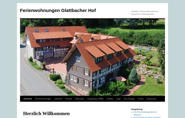 Vorschau von www.glattbacher-hof.de, Ferienwohnungen Glattbacher Hof