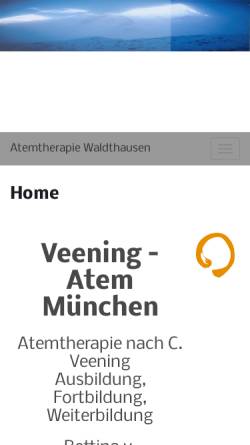 Vorschau der mobilen Webseite www.atemtherapie-waldthausen.de, Atemtherapie Waldthausen