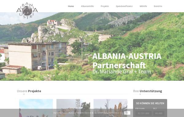 Vorschau von www.albania-austria.com, Albania-Austria Partnerschaft