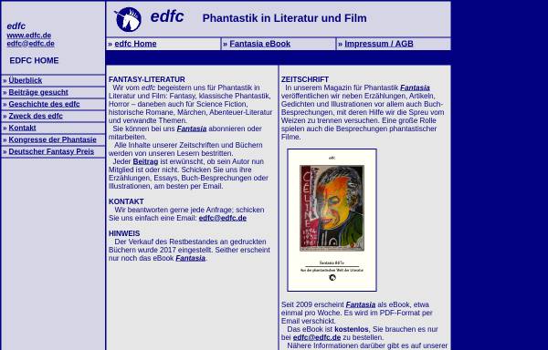 Vorschau von www.edfc.de, Erster Deutscher Fantasy Club