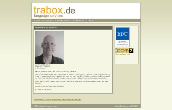 Vorschau von www.trabox.de, Trabox.de, Inh. Jan Wentzlaff-Eggebert
