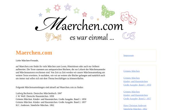 Vorschau von maerchen.com, Grimm's Märchen mit Interpretationen