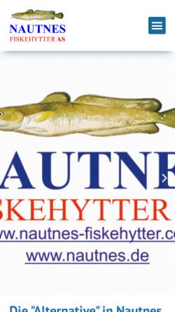 Vorschau der mobilen Webseite www.nautnes.de, Nautnes-Fiskehytter AS