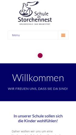 Vorschau der mobilen Webseite www.schule-am-storchennest.de, Schule am Storchennest