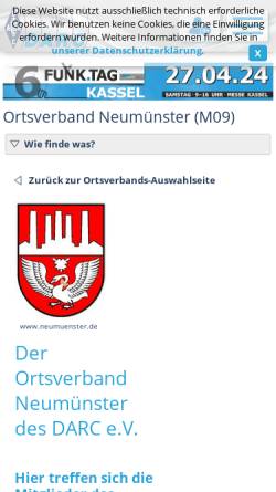 Vorschau der mobilen Webseite www.darc.de, Deutscher Amateur Radio Club e.V.