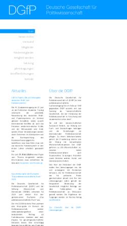 Vorschau der mobilen Webseite www.dgfp.org, Deutsche Gesellschaft für Politikwissenschaft (DGfP)