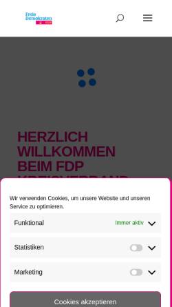 Vorschau der mobilen Webseite www.fdp-magdeburg.de, FDP Magdeburg