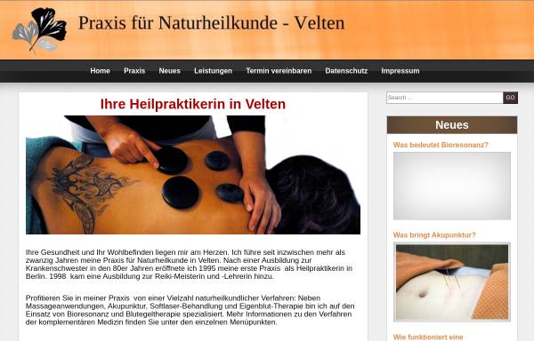 Vorschau von www.heilpraktikerin-velten.de, Sabine Manthey