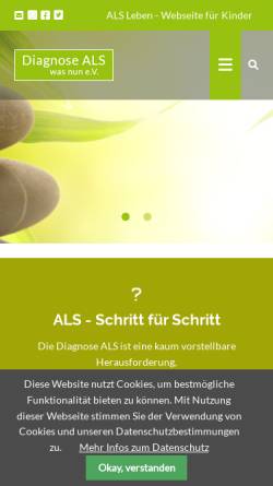 Vorschau der mobilen Webseite www.diagnose-als.de, Diagnose ALS was nun