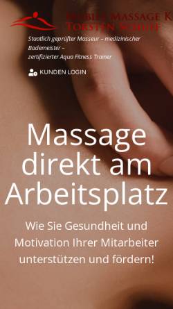 Vorschau der mobilen Webseite www.mobile-massage-kiel.de, Torsten Schuff - Mobile Massage Kiel
