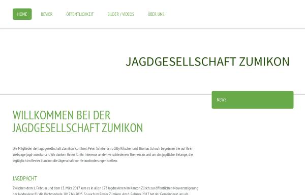 Vorschau von www.jagd-zumikon.ch, Jagdgesellschaft Zumikon