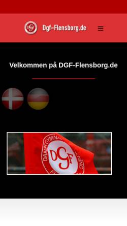 Vorschau der mobilen Webseite www.dgf-flensborg.de, Dansk Gymnastik Forening Flensborg e. V.