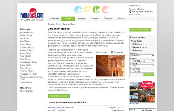 Vorschau von www.nahost-entdecken.de, Nahost-entdecken.de: Jordanien