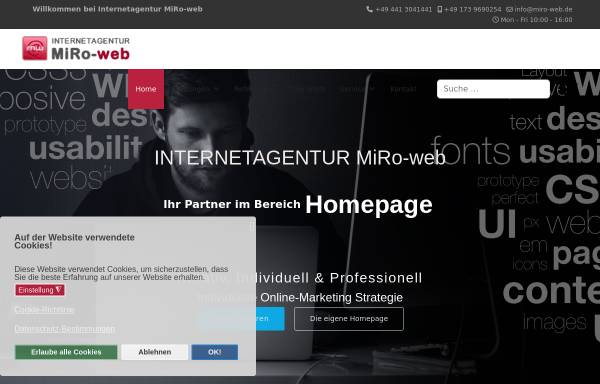 Vorschau von www.miro-web.de, Internetagentur MiRo-web
