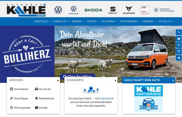 Vorschau von www.kahle.de, Autohaus Kahle KG