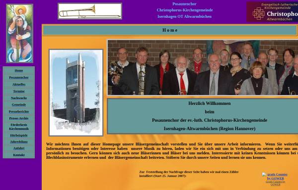 Vorschau von www.posaunenchor-altwarmbuechen.de, Posaunenchor Altwarmbüchen