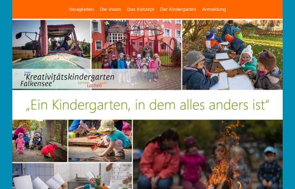 Vorschau von www.lernen-lachen-leben.de, Cometa e. V. - Freier Kreativitätskindergarten Falkensee
