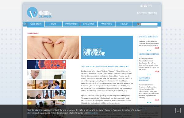 Vorschau von www.vcm-huber.de, Visceralchirurgie Huber