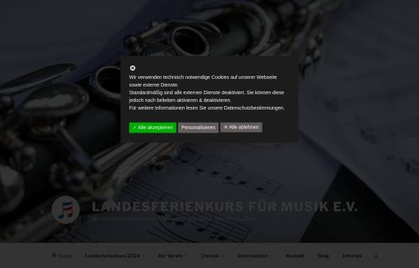 Vorschau von www.landesferienkurs.de, Landesferienkurs für Musik
