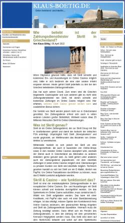 Vorschau der mobilen Webseite www.klaus-boetig.de, Griechenland und mehr [Klaus Bötig]