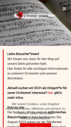 Vorschau der mobilen Webseite modernes-orchester.com, Modernes Orchester TuS Syke