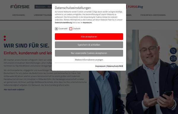 Vorschau von www.fuer-sie-eg.de, Ihr Platz FÜR SIE GmbH