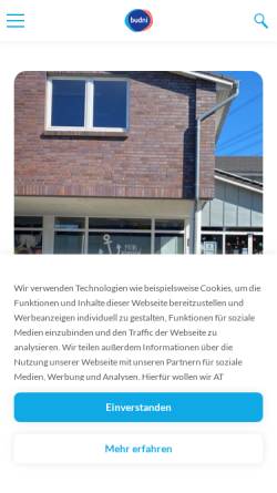 Vorschau der mobilen Webseite www.budni.de, Iwan Budnikowsky GmbH & Co. KG