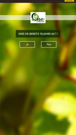 Vorschau der mobilen Webseite www.die-weinoase.de, Die Weinoase