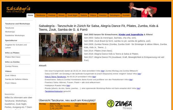 Vorschau von www.salsalegria.ch, Salsalegría