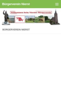 Vorschau der mobilen Webseite www.nbv-nierst.de, Nierster Bürgerverein (NBV)