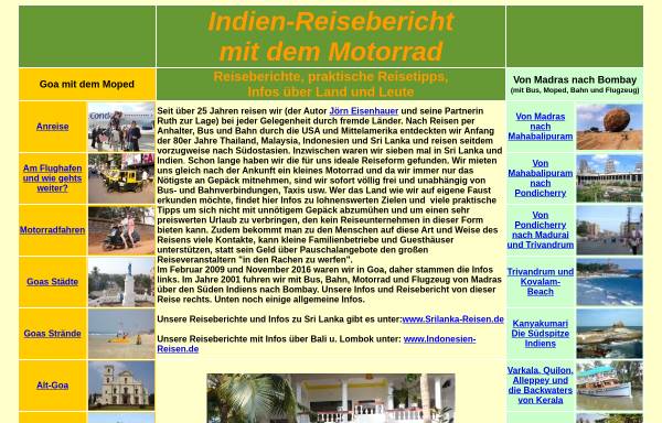 Vorschau von www.indien-reisebericht.de, Indien-Reisebericht mit dem Motorrad