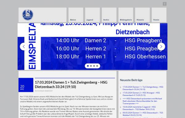 Vorschau von www.hsg-dietzenbach.de, HSG Dietzenbach