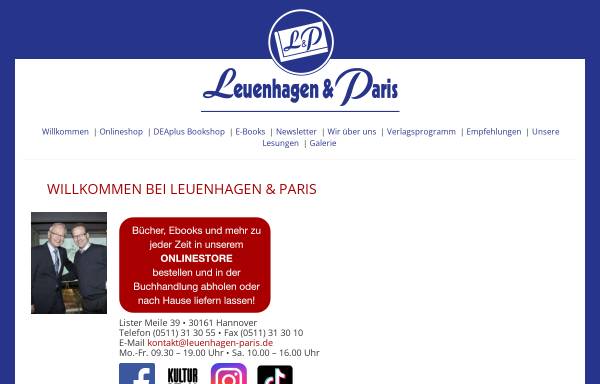 Vorschau von www.leuenhagen-paris.de, Leuenhagen & Paris