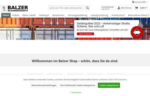 Vorschau von www.balzer-online.de, Balzer Bildungskonzepte GmbH